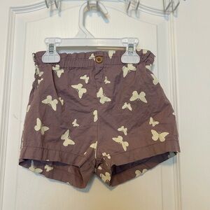 H&M Kids Brown Butterfly Print Shorts